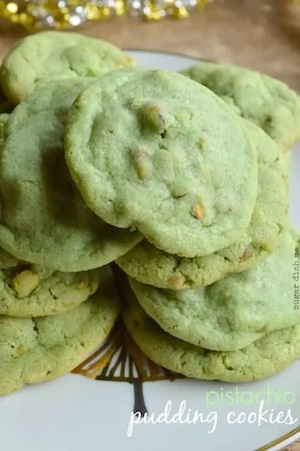 Pistachio Pudding cookies