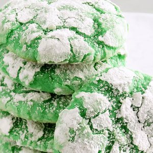 Shamrock Gooey Butter Cookies