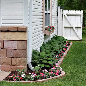 Side of House flower Garden