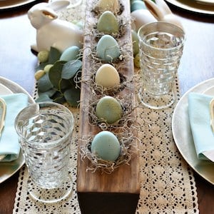 Rustic Easter Tablescape