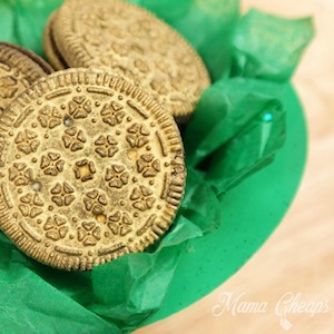 Leprechaun gold Cookies for st patricks' day