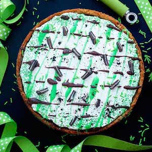 St Patrick's Day Dessert Pizza