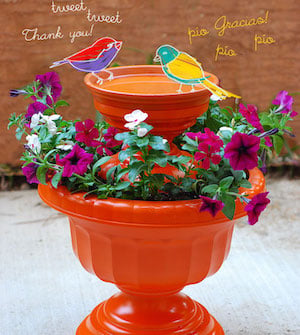 Inexpensive Plastic Pot Bird Feeders