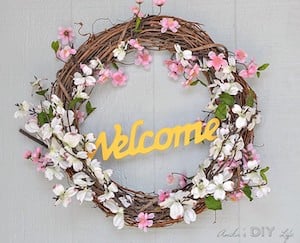 5 Minute Floral Welcome Wreath