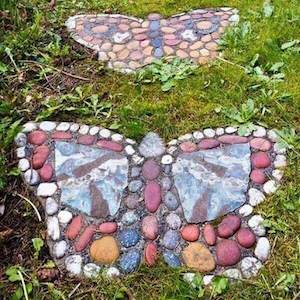 Pebble Path Garden Art