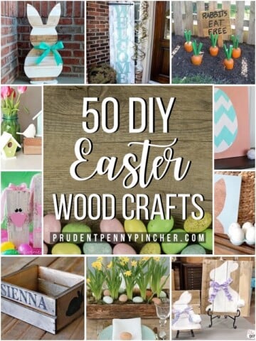 50 Best DIY Easter Wood Crafts - Prudent Penny Pincher