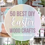 50 Best DIY Easter Wood Crafts - Prudent Penny Pincher