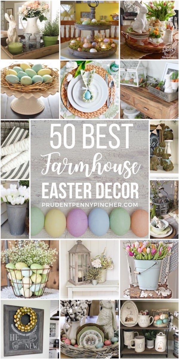 50 Best DIY Farmhouse Easter Decorations - Prudent Penny Pincher