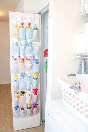 over the door organizer for cleaning supplies