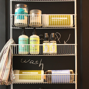 Over the Door Laundry room Organizer