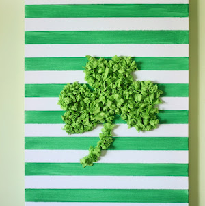 Tissue Paper Shamrock Art