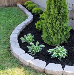 Simple Edging with Pavers