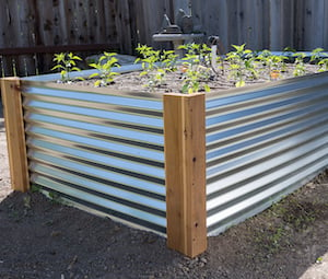 Corrugated Metal Raised Bed