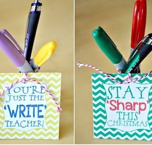 Sharpie Gift Tags Teacher Appreciation Gift