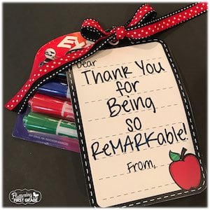 Teacher Thank You Gift Personalized to a Re-mark-able Teacher