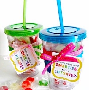 Smarties and Lifesaver Candy Cup