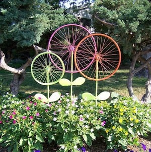 Bicycle Wheel Flowers