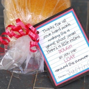 homemade bread Teacher Appreciation Gift