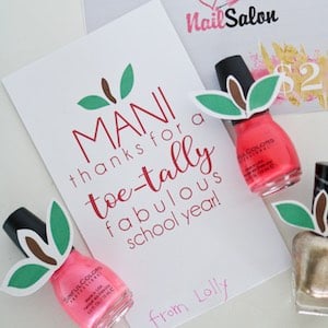 Mani-Thanks Printable Tag