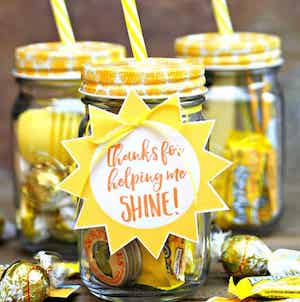 Jar of Sunshine Gift for teachers