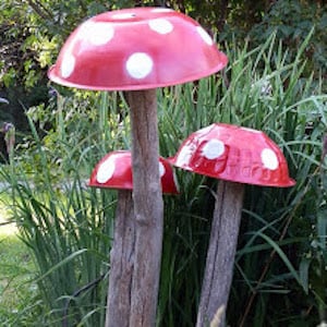 garden mushroom art
