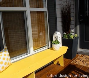 Yellow Bench Makeover