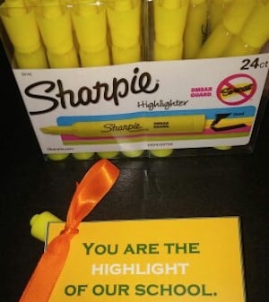The Highlight of the School Sharpie Gift