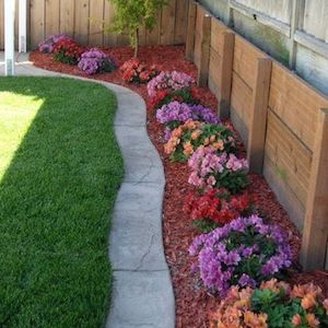 Flower Bed Backyard Landscaping