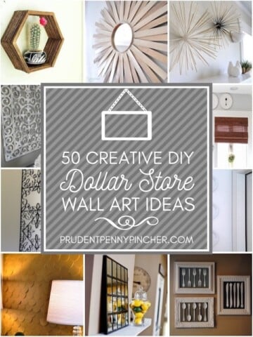 50 Creative Dollar Store DIY Wall Art Ideas