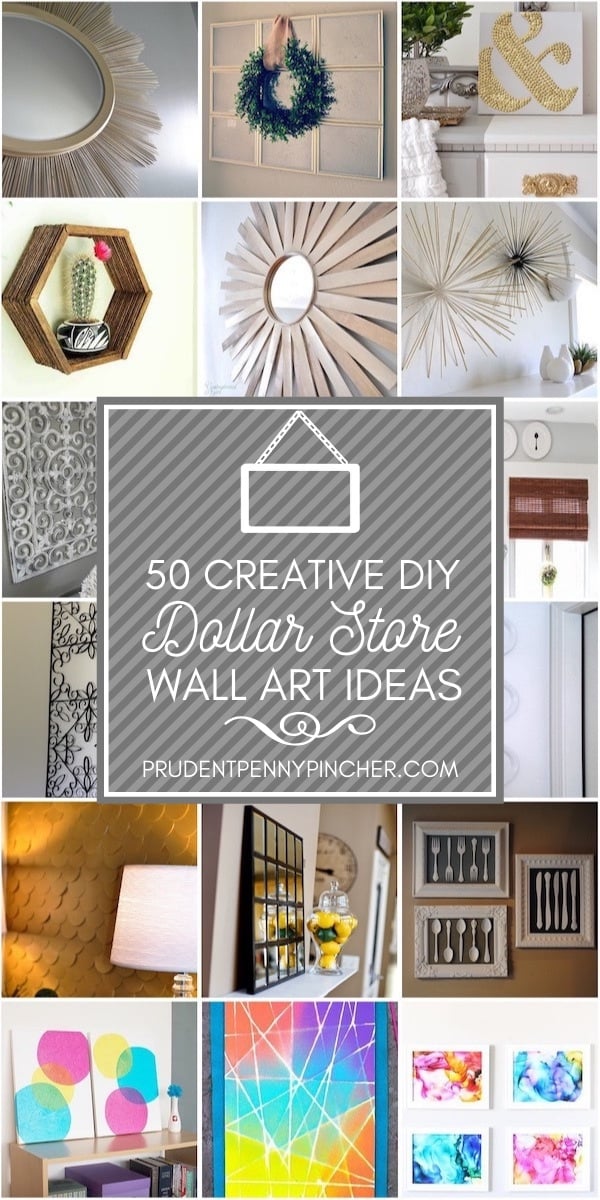 50 Creative Dollar Store DIY Wall Art Ideas