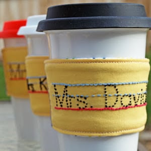 Personalized Pencil Drink Sleeve
