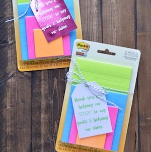 Post Note Teacher Gift