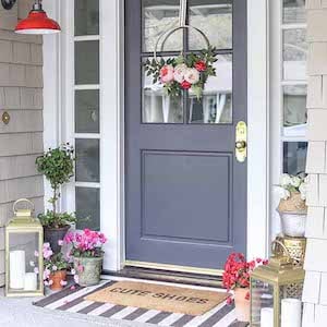 Modern Spring front Porch