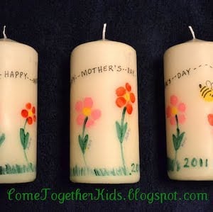 DIY MOTHER'S DAY GIFT  CANDLE & WRAPPING 