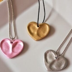 Heart Shape Thumbprint Necklace