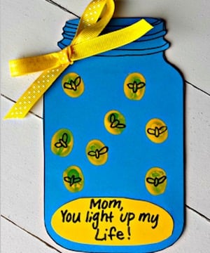 Firefly Mother's Day Card gift from kids