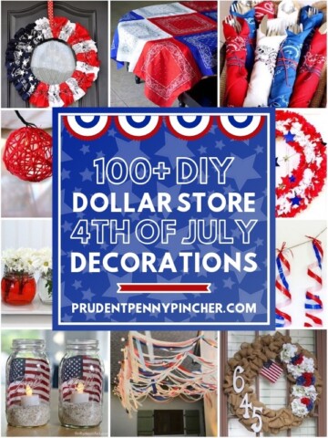 diy dollar store 4th of July decorations collage