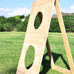 Football Toss wood game board