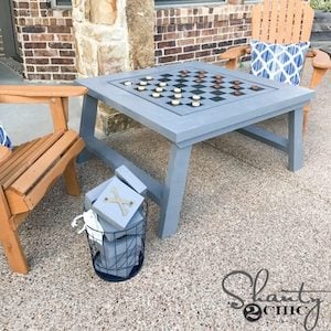 Outdoor Chess Game Table