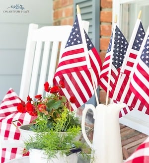 Simple 4th of July Porch Decorations