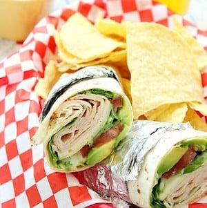 California Chicken Wraps lunch idea for kids