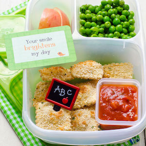 Baked Ravioli lunch box for kids