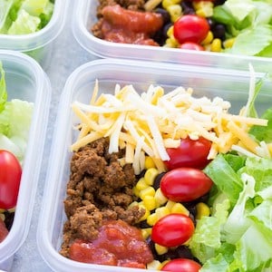 Taco Salad Lunch Bowls 