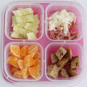 toddler ham and cheese sandwich bites lunch box idea