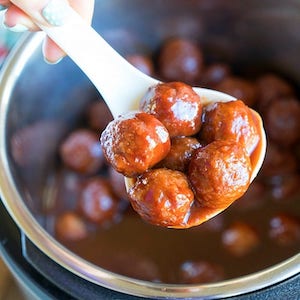 Grape Jelly Frozen Meatballs