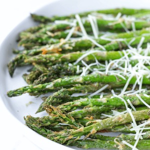 Keto Air Fryer Garlic Parmesan Asparagus