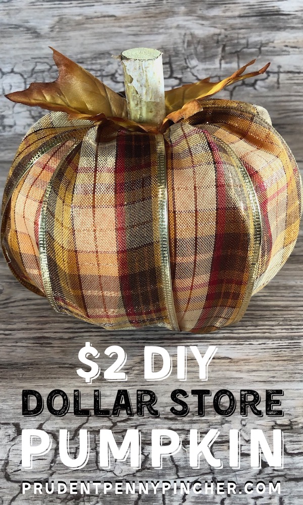 $2 DIY Dollar Store Fall Pumpkin