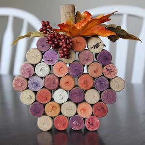 Wine Cork Pumpkins