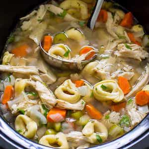 crockpot Chicken Tortellini Soup