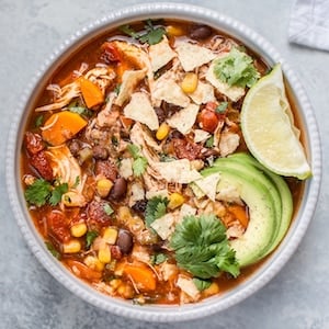 crockpot Mexican Chicken Soup recipe